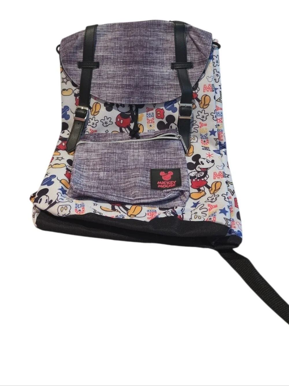 Mickey Mouse Graphic Backpack With Tag